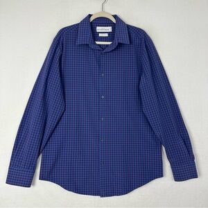 Mizzen+Main Navy and Black Checkered Shirt